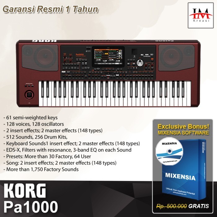 Korg Pa1000 / Pa-1000 / Pa 1000 Professional Arranger Garansi RESMI