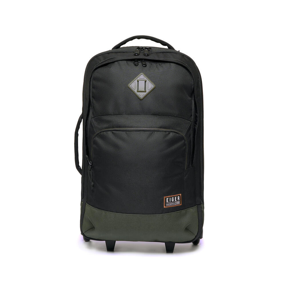 EIGER 1989 TAS RANSEL TRAVEL BORDERPASS WHEEL PACK KOPER - BLACK