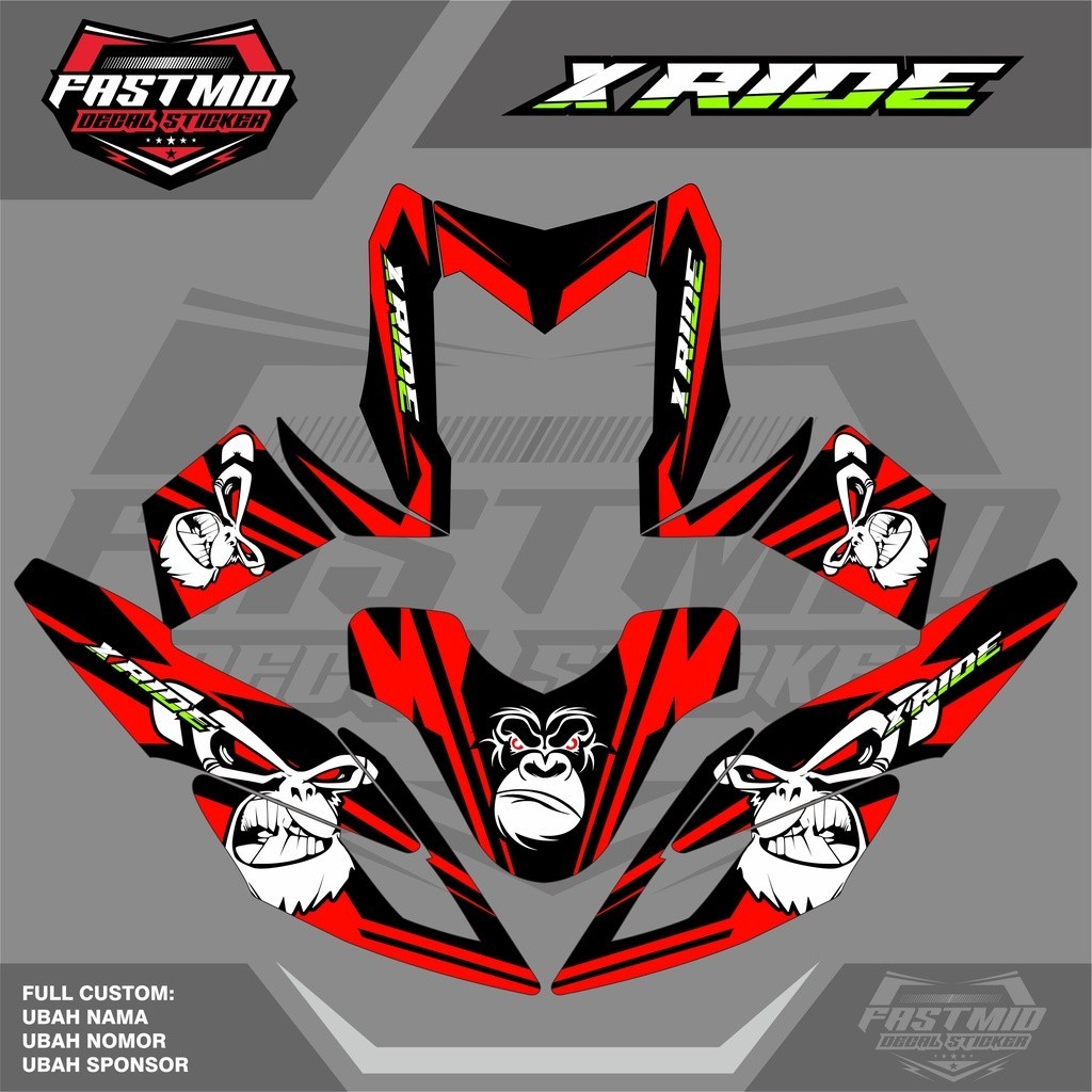Decal X Ride 115 Stiker Yamaha X ride Decal Xride old