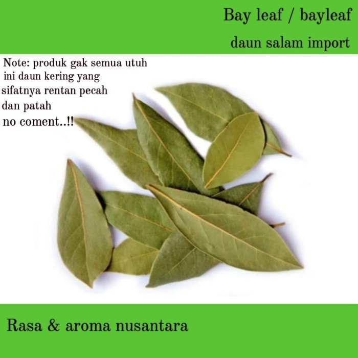 

TERJUAL Bay leaves 1kg / daun salam kering / bay leaf / import