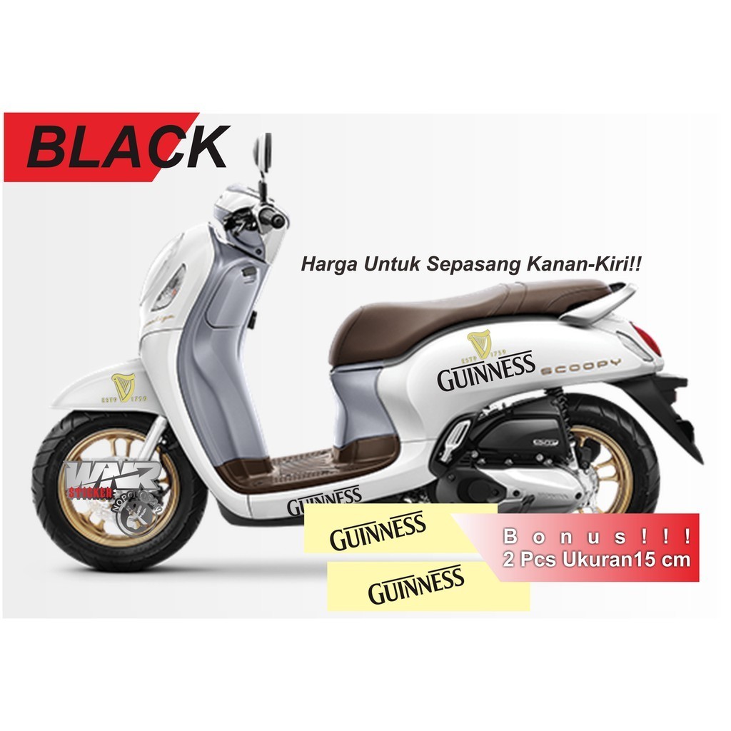 Sticker guinness sticker cutting sepeda motor universal