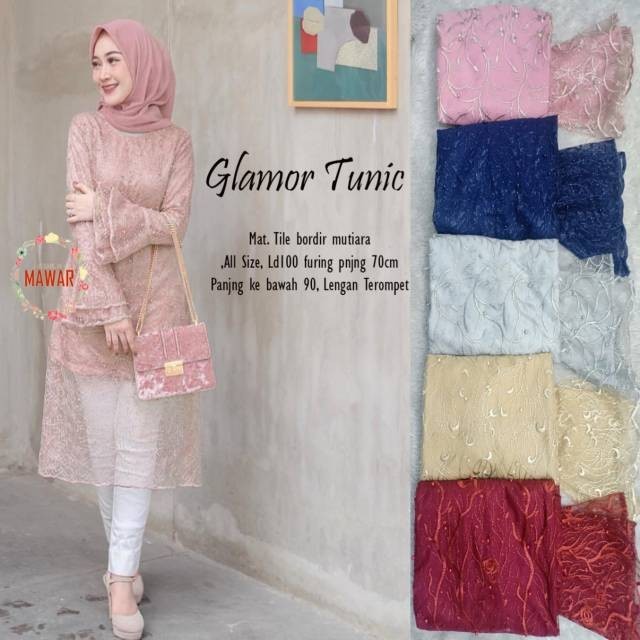 B1G1  BATIK TILE GLAMOR TUNIK ATASAN KEBAYA