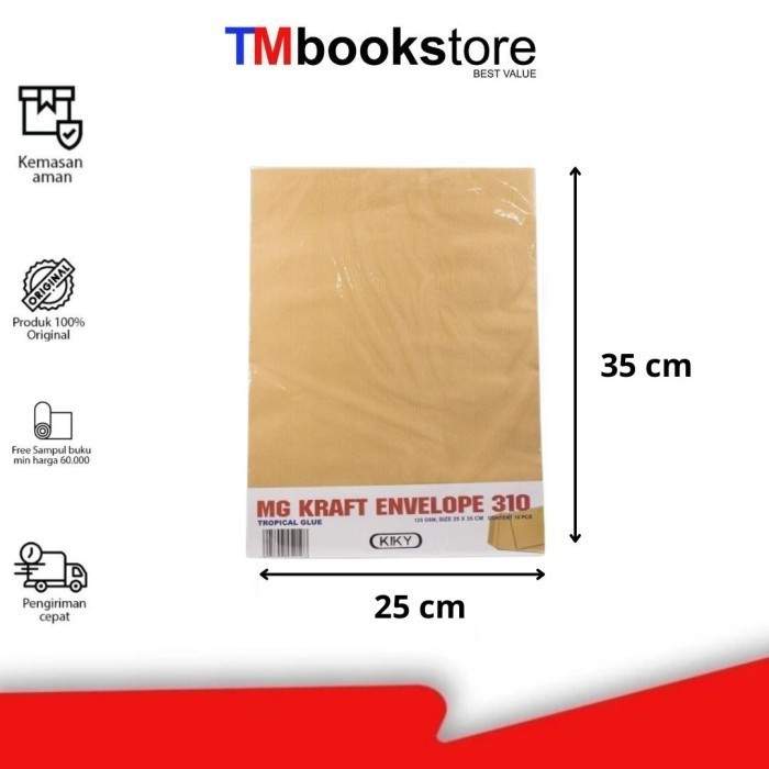 

AMPLOP COKLAT LEM 310/PACK 125 AA624621310 KIKY TMBOOKSTORE