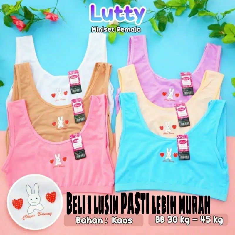 6 pcs Miniset remaja lutty / bra anak perempuan SD SMP 12 tahun / Miniset anak cewek SD SMP remaja /
