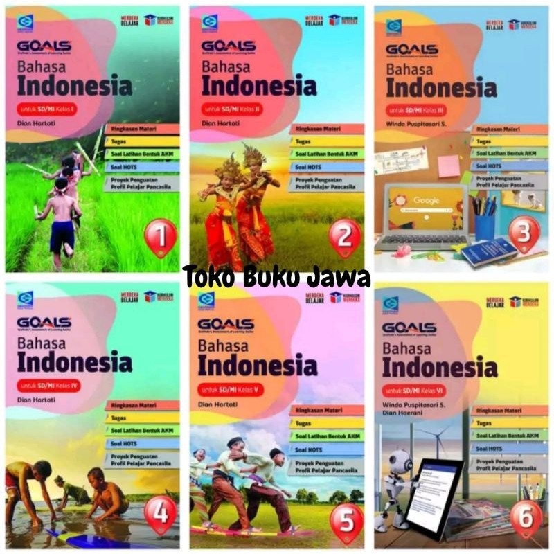 ORI Buku SD Goals Bahasa Indonesia kelas 1 2 3 4 5 6 Grafindo Kurikulum Merdeka