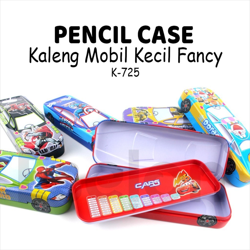 

[MaxMart] Kotak Pensil Kaleng Mobil 725 / Tempat Pensil Kaleng Fancy