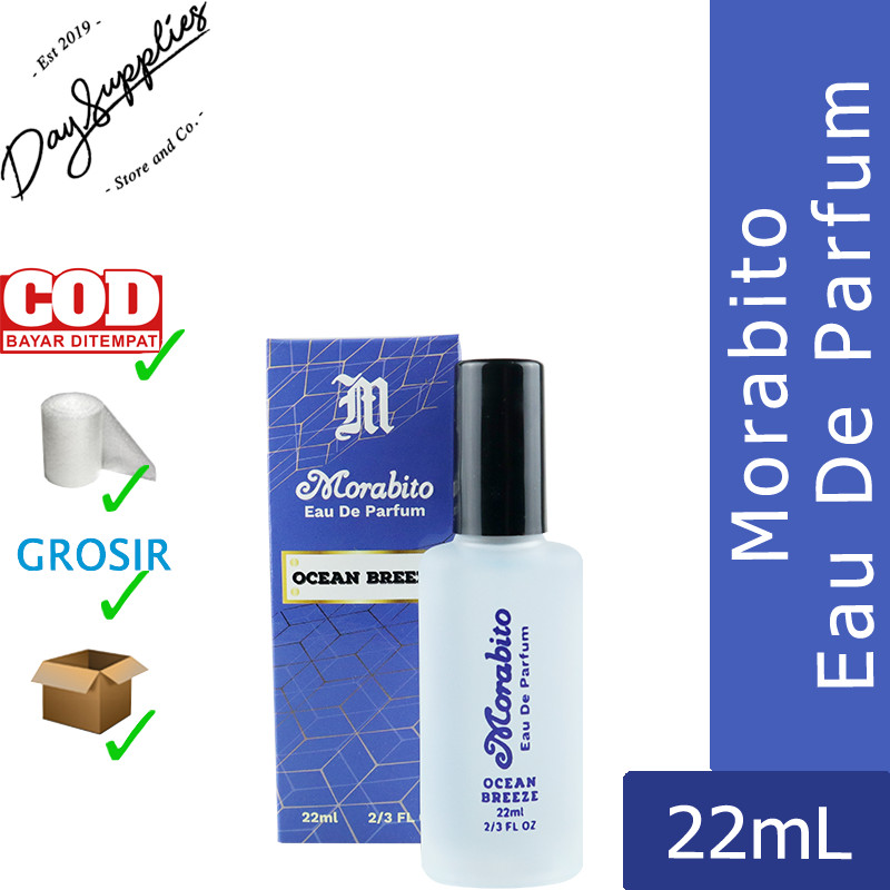 Morris Morabito Eau De Parfum 22mL OCEAN BREEZE (Biru) / EDP Parfum Pria Mini Edition 22 ml