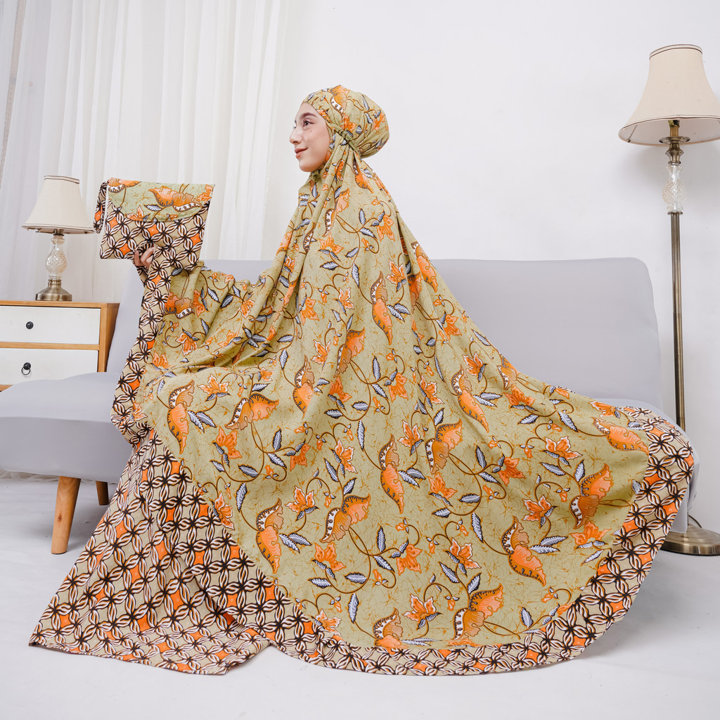 Mukena Batik Jumbo Premium Terbaru Rayon Adem Lembut
