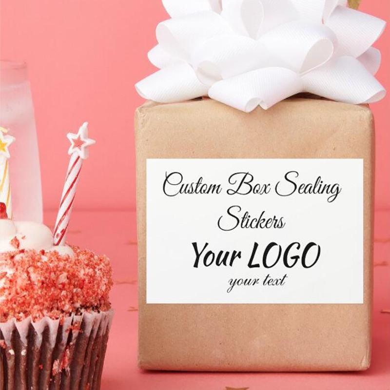 

Pack of 60 Custom Packaging Labels Personalized Box Sealing Stickers for Gift Logo Wedding Decor Party Favor DIY Design