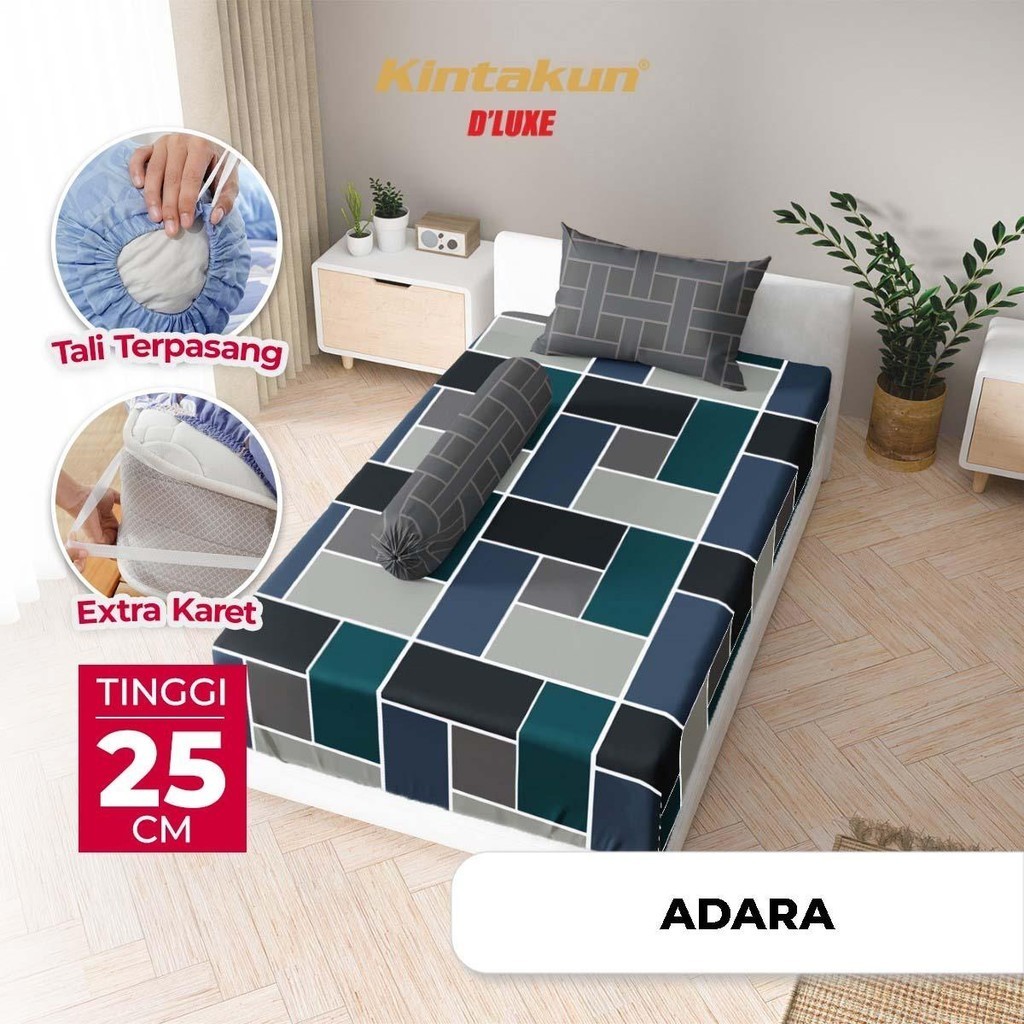 Sprei Kintakun Dluxe Single 90x200x25 – Sprei Lembut dan Nyaman