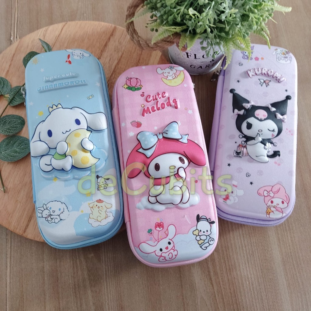 

DC Pouch tempat pensil timbul Kuromi Cinnamoroll My Melody SSY