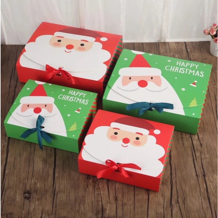 

BOX PACKAGING NATAL PILLOW BOX TOTE BAG NATAL box kue christmas cake hampers natal mika kemasan kotak hadiah kotak kue paperbag tas bingkisan