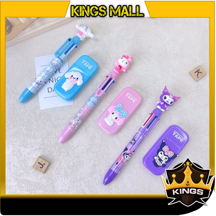 

KINGs - S6341 Set Set Pulpen 6 Warna dan Korektor / Set Pena dan Korektor 2 in 1