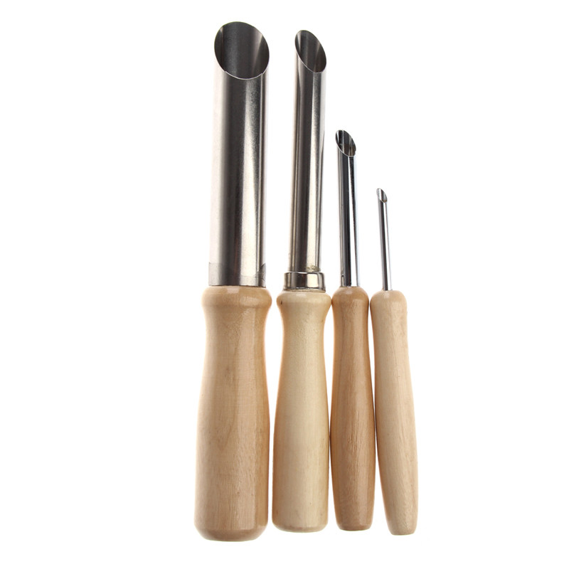 

4 Pcs Stainless Steel Circle Shaping Pottery Clay Sculpture Tools Hole Punch Perfect