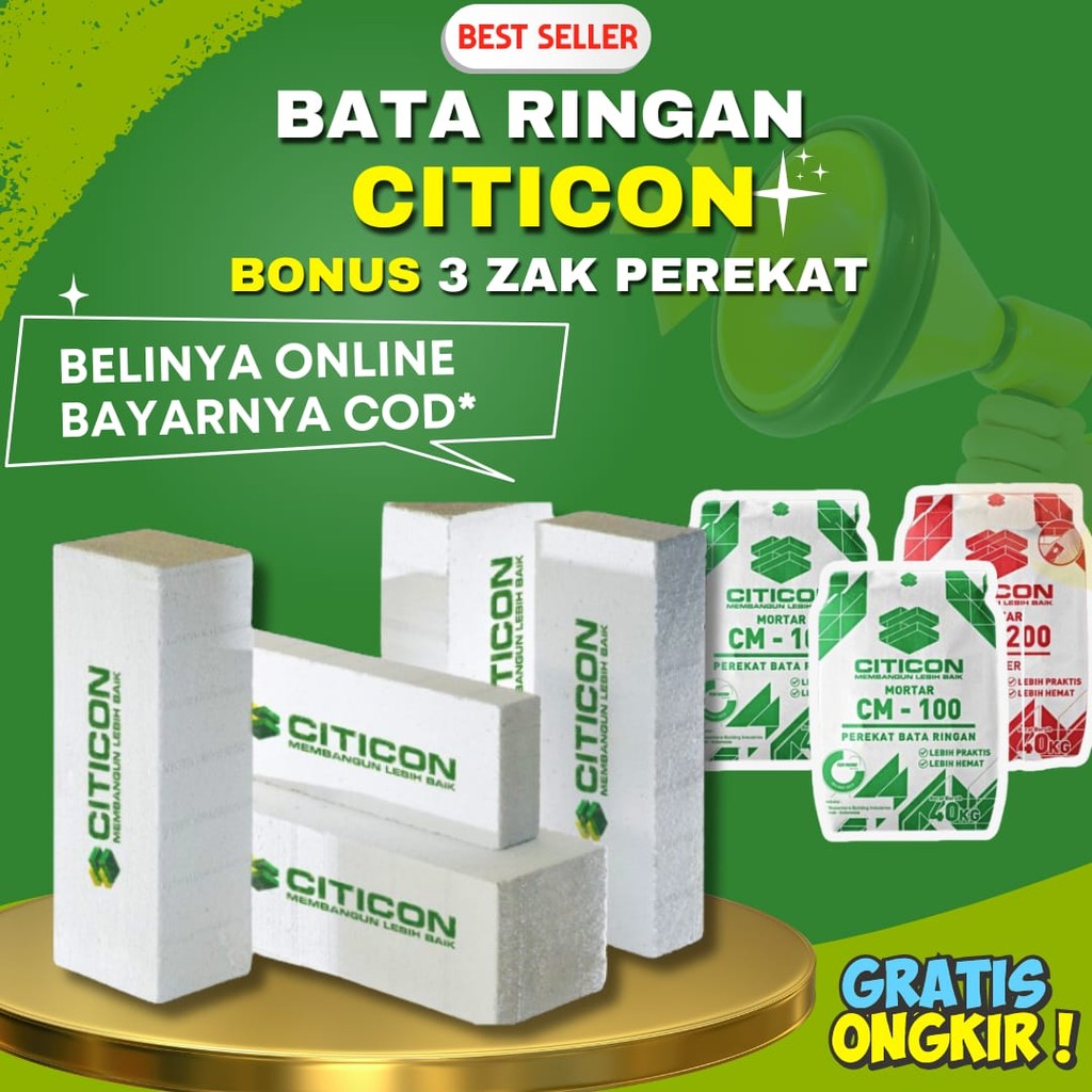 Hebel Bata Ringan Citicon Isi 11.52 Kubik Untuk Wilayah Klaten Jawa Tengah ~ Hebel Perkubik