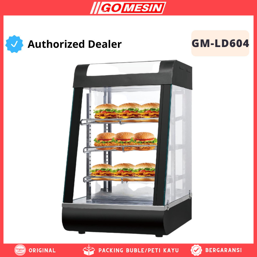 SHOWCASE WARMER FRIED CHICKEN GOMESIN GM-LD604 ETALASE PENGHANGAT MAKANAN AYAM FRIED CHICKEN