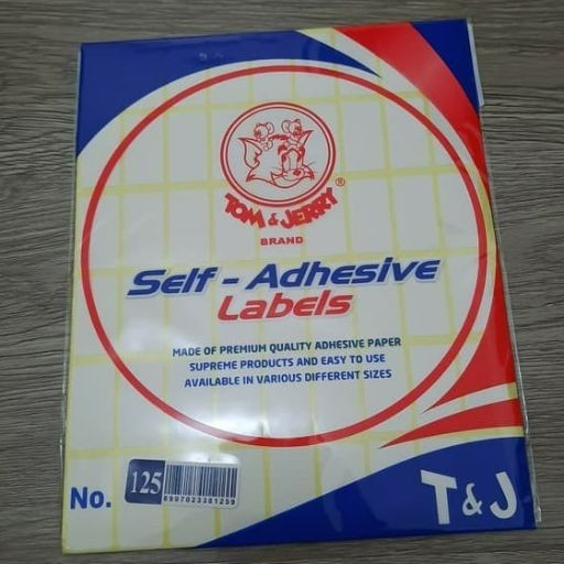 

Label Tom & Jerry No. 125 per pack isi 10 lembar