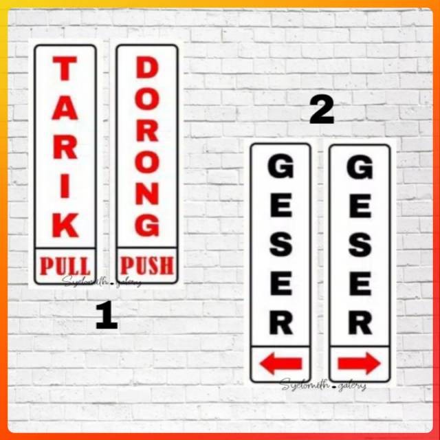 

Stiker Tarik Dorong - Sticker Geser - Sticker Pintu Toko Tarik Dorong - Colorfulolshop 12