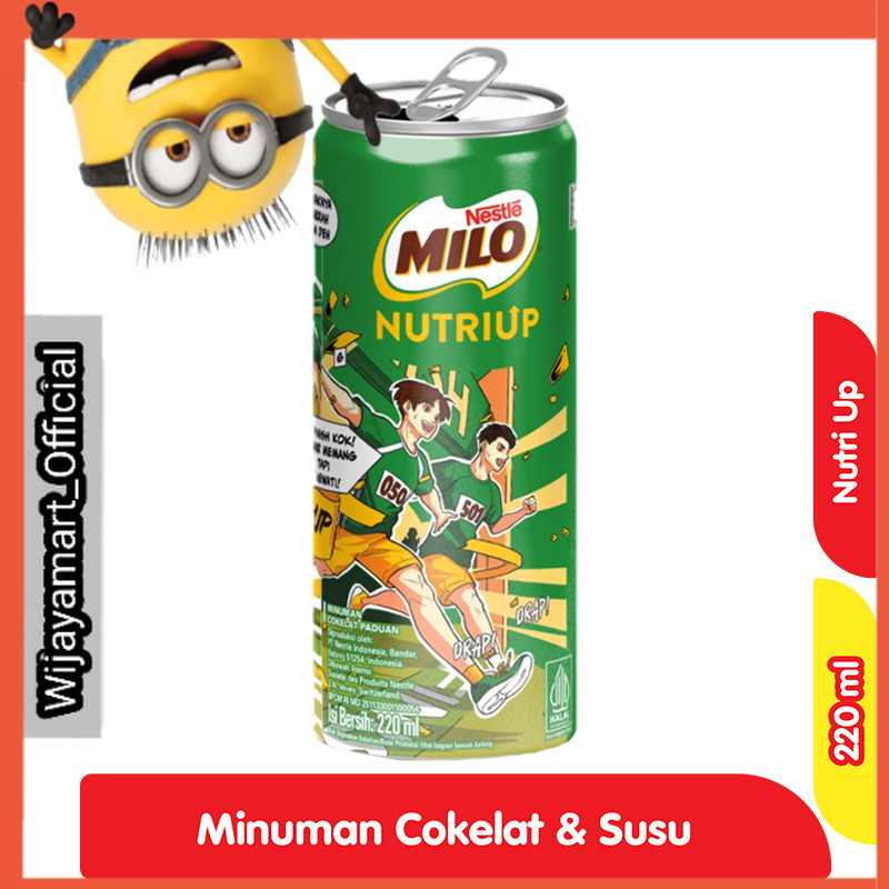 

Milo Liquid Nutri Up Minuman Cokelat Kaleng 220 ml