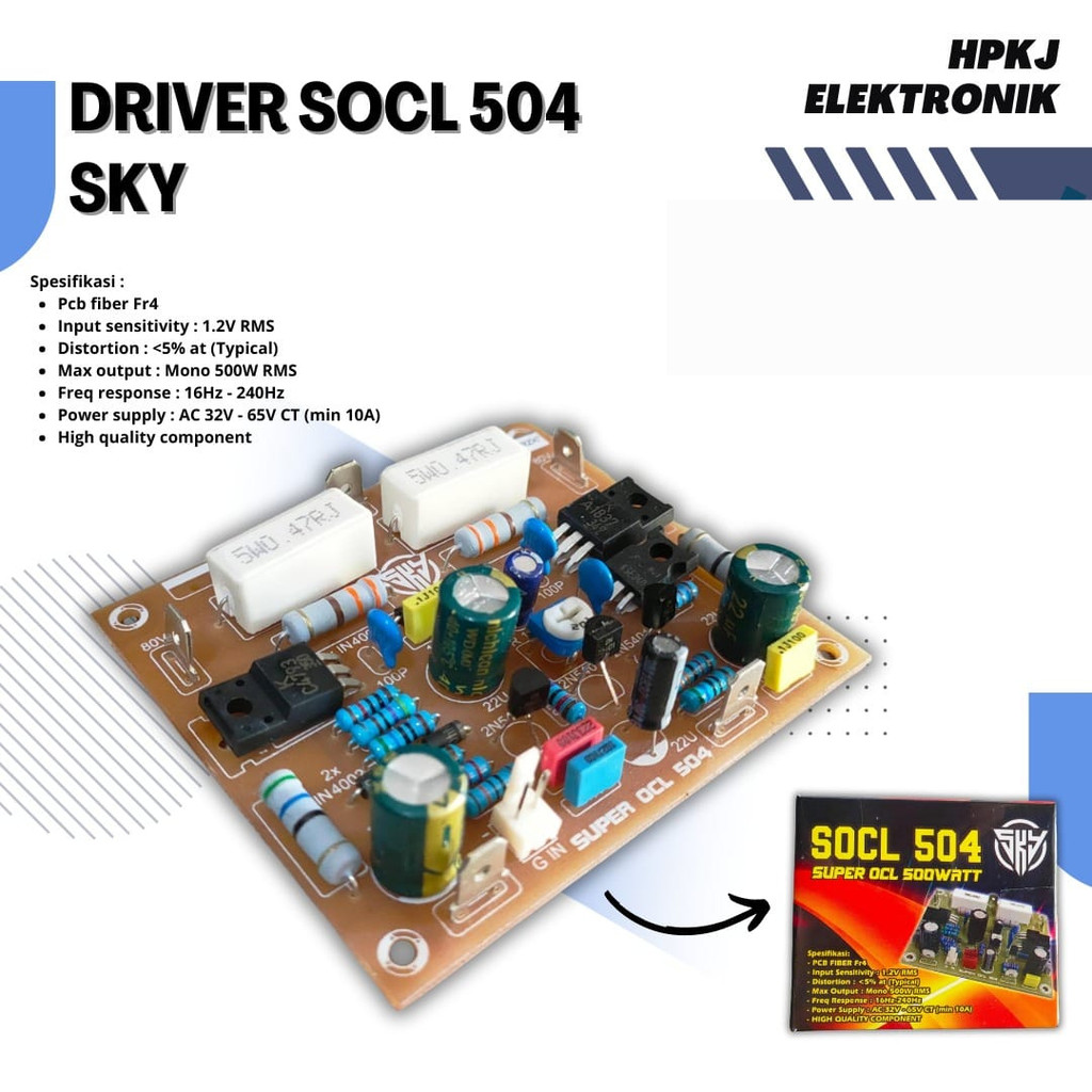 KIT DRIVER SUPER OCL 500 WATT 504 SKY Kit Driver Socl 504 Mono By Sky