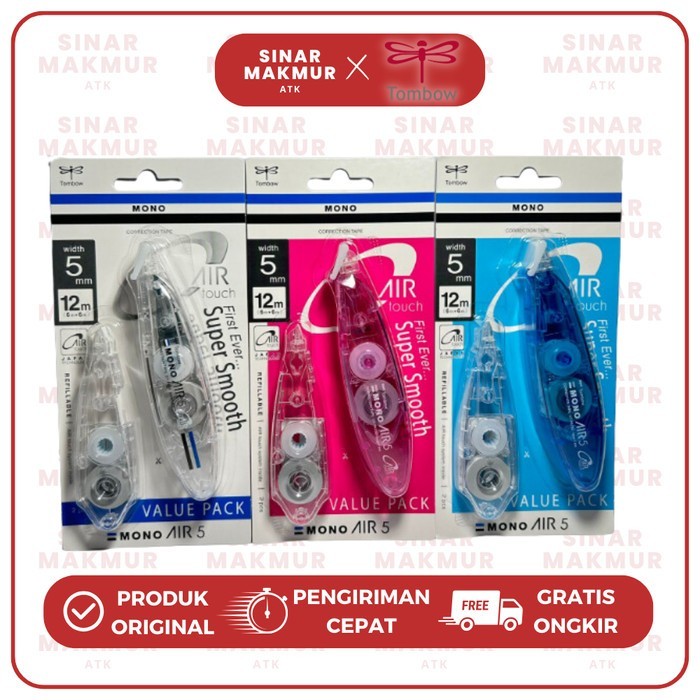 

Correction Tape/Tipex Kertas Mono Air 5 Pen Type 5mm x 6m CT-PAX Mono Tombow (Set)