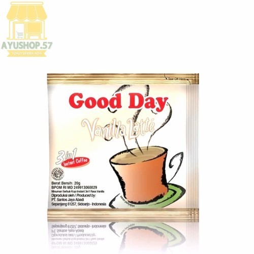 

Good day All Rasa 1 DUS [120 sachet] - Vanilla Latte - AYUSHOP57