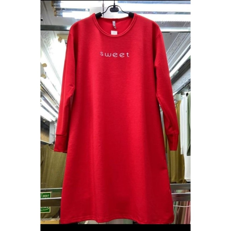 KAOS TUNIK JUMBO KOREA PREMIUM IMPORT/TUNIK OVERSIZED/BAJU IBU-IBU JUMBO/KAOS PANJANG WANITA/ATASAN 