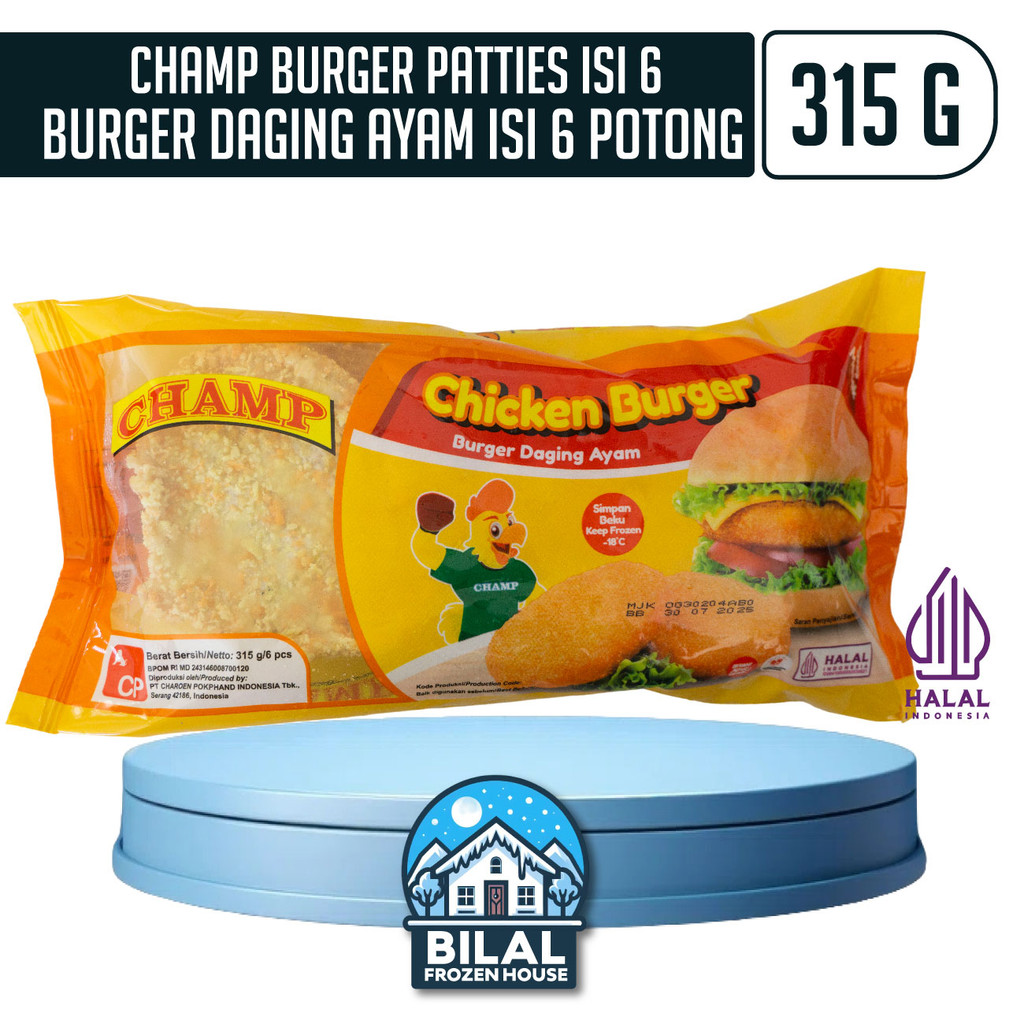 

Fiesta Champ Burger 315gr - Burger Daging Ayam
