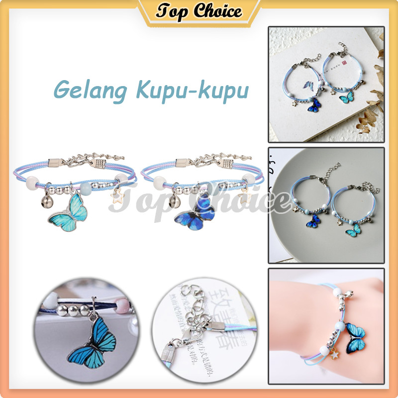 Gelang Tangan Motif Kupu-kupu / Gelang Kupu-kupu / Gelang Tangan