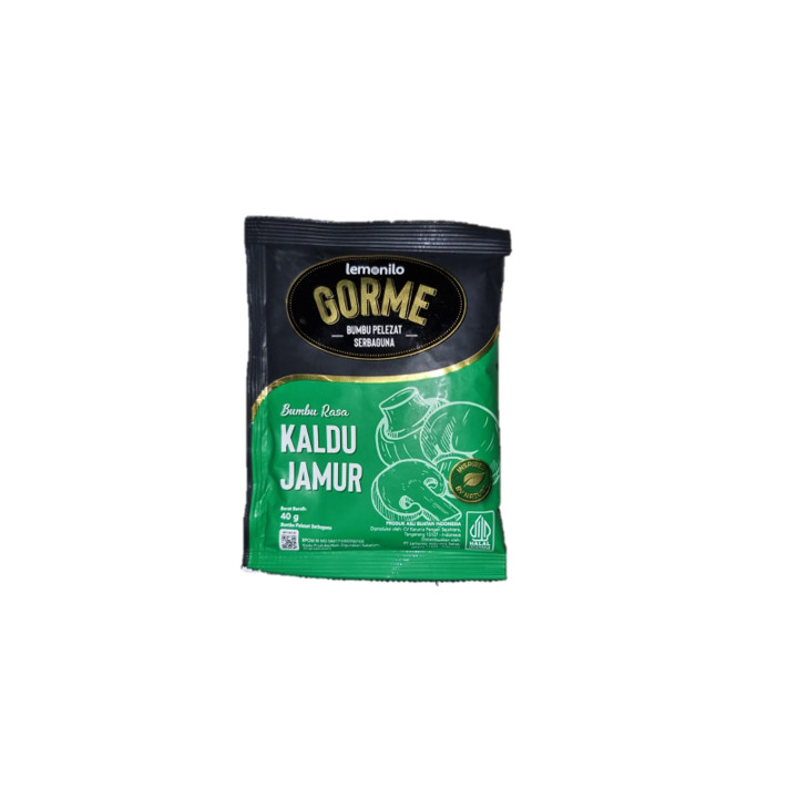

Kaldu penyedap rasa jamur non msg halal sachet saset Lemonilo Gorme 40 Gram 40Gram (Pack)