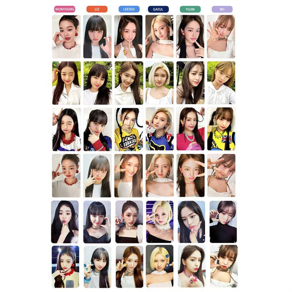 

Kpop Album After Like Photo Cards WonYoung Liz Personal Photo Song Card Gaeul Leeseo Korean Style LOMO Card Fans Collection Gift