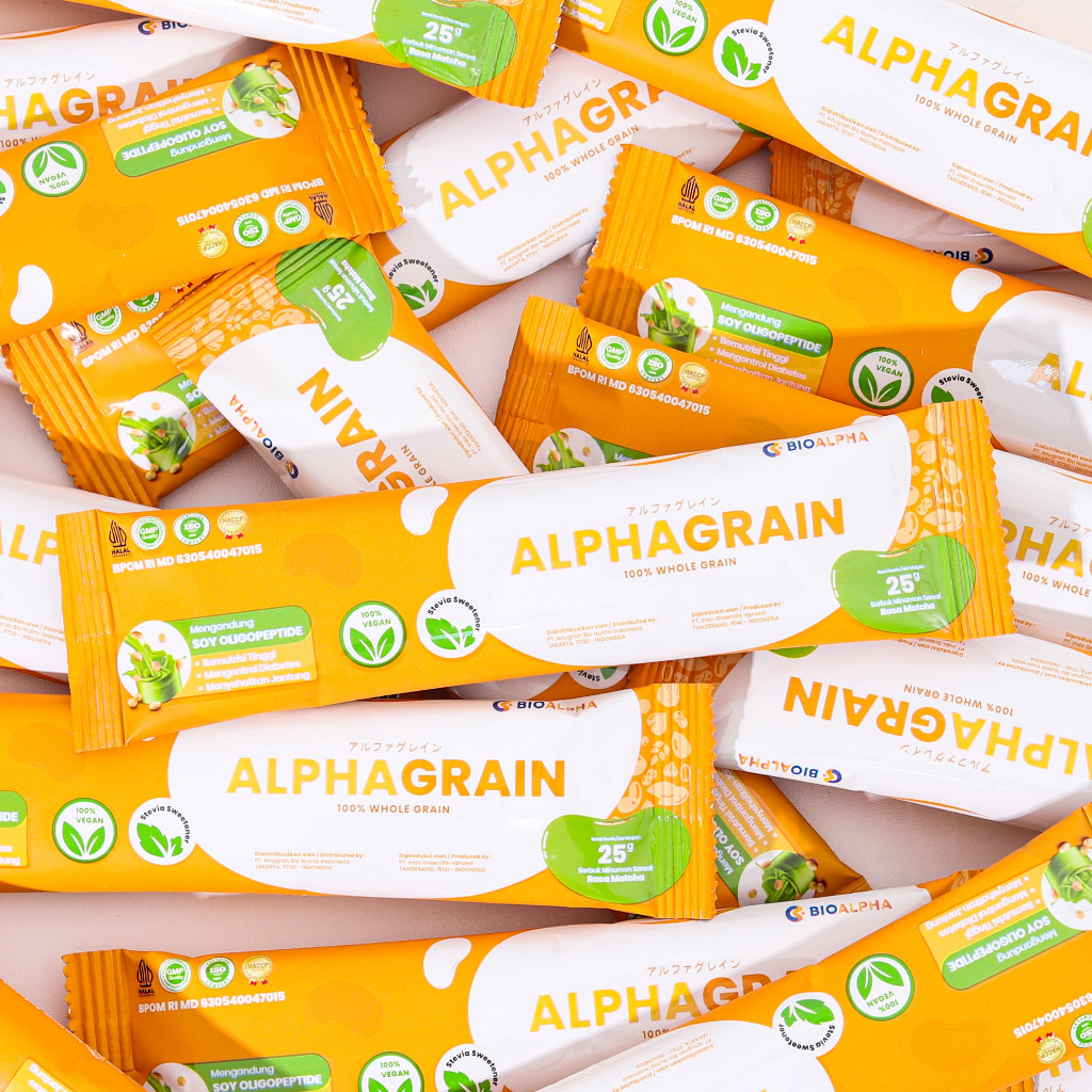 

Alphagrain Rasa Matcha Minuman pengganti makan untuk diabetasi - 1 Sachet