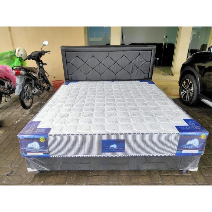 Kasur Springbed Olympic Bearland Sloth Ketebalan 25cm + Bonus Bantal