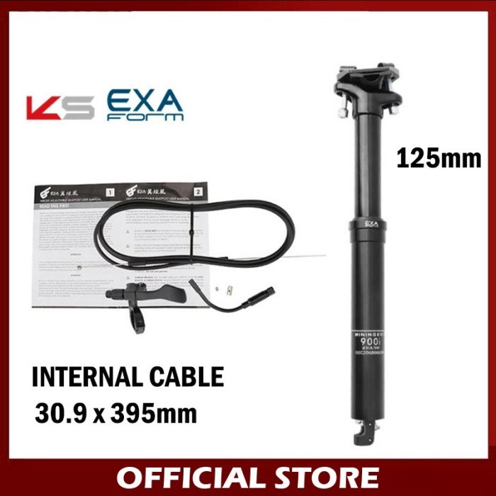 KS EXA Form 900i Dropper Seatpost Hidrolik 30.9 x 395mm Internal Cable VST