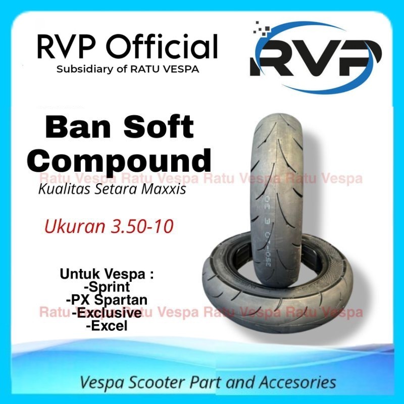 Ban Soft Compound Vespa Ring 10 Kembang Maxxis PX Spartan Excel