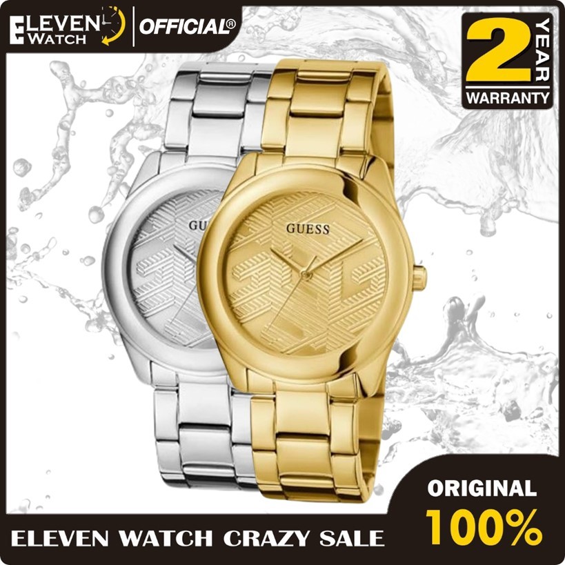 [Promo] Jam Tangan Wanita Guess GW0606L1 & GW0606L2 Cubed Pattern Dial Stainless Steel Strap  Garans