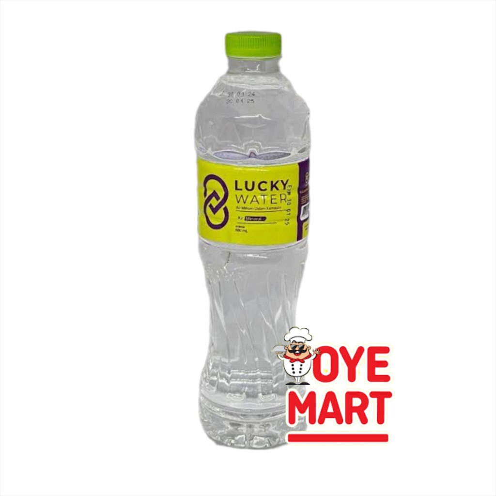 

LUCKY WATER AIR MINERAL BOTOL 600ML / AIR PUTIH