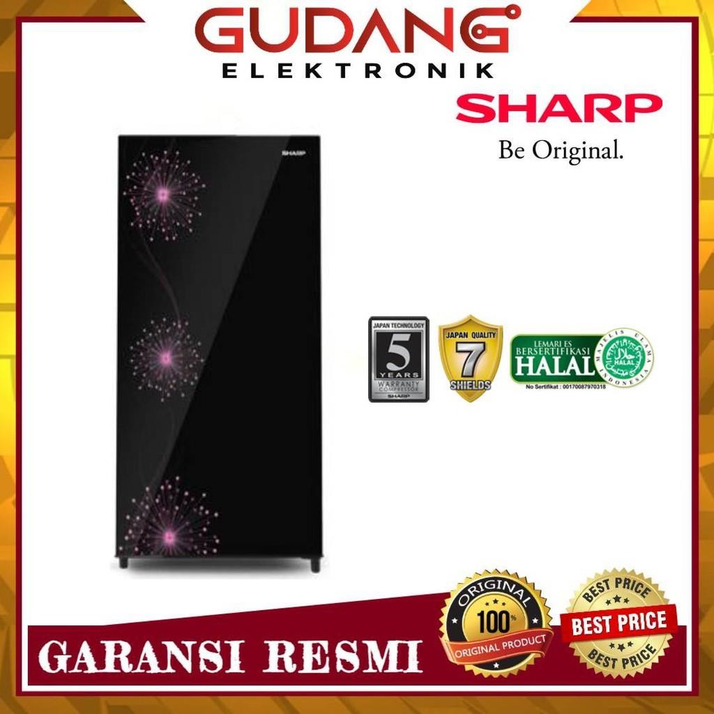 LEMARI ES 1 PINTU SHARP SJ197MG KULKAS SHARP SJ 197 MG