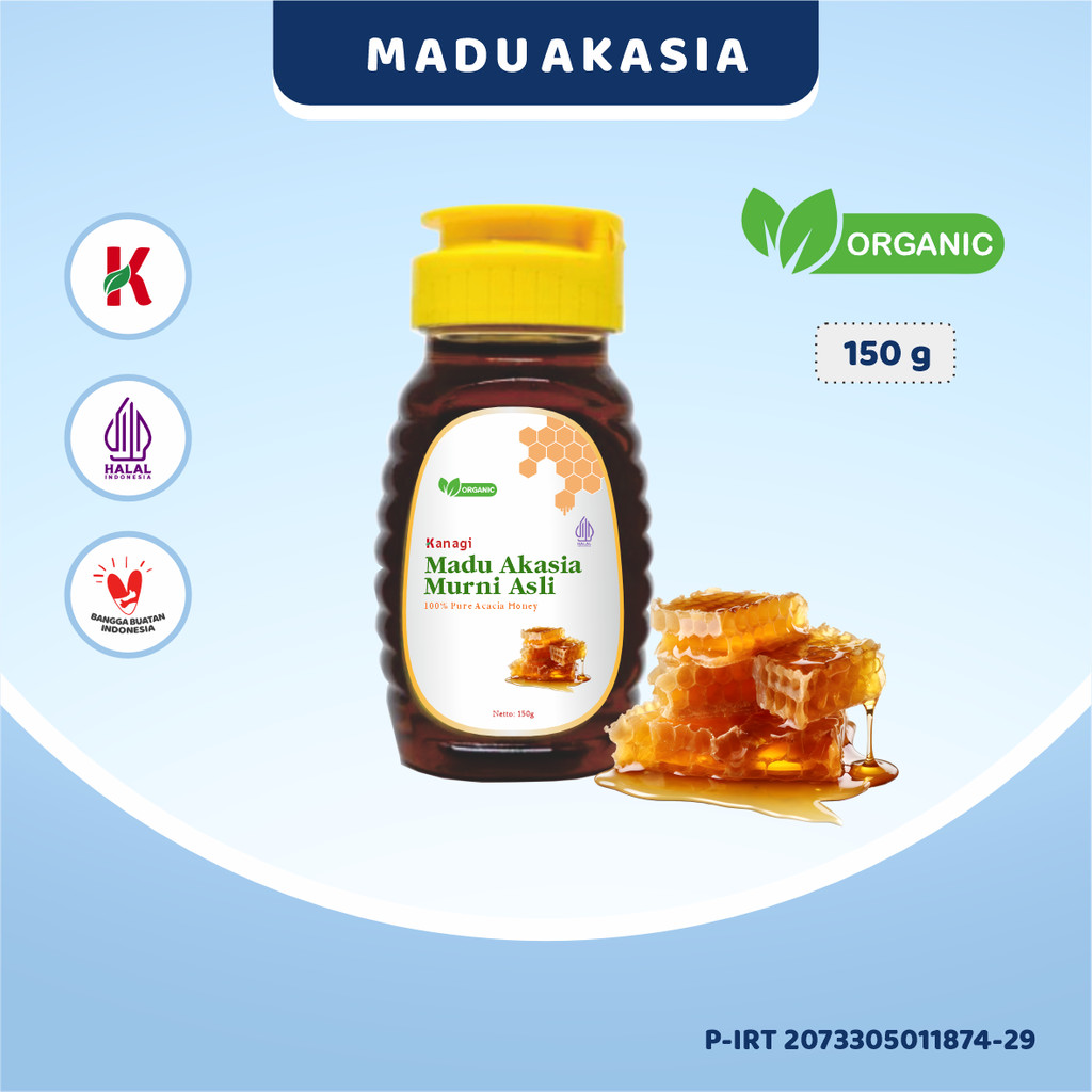 

Kanagi Madu Murni Nektar Akasia Carpa 150g (Raw Honey) Asli
