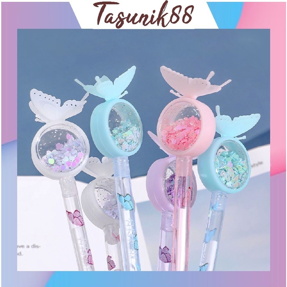 

⭐TasUnik88⭐ Pretty Pena Karakter Payet Gliter Bunny Lucu Black Ink Gel Pulpen Murah Gel Bolpen Gel Pastel Alat Tulis Sekolah Kantor Murah Import S045