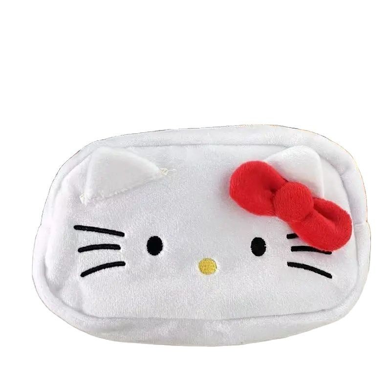 

Wholesale 12pcs/lot 20cm cute Hello Cat Plush bag Wallet White cat Stuffed Pencil box handbag Purses Gifts