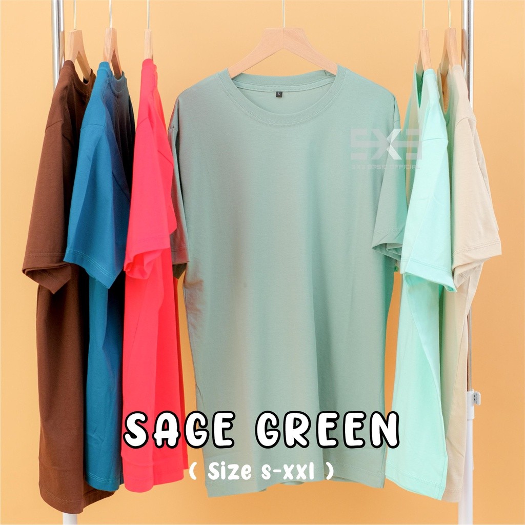 DarjoCloth - Kaos Polos    Kaos Polos Sage Green Premium