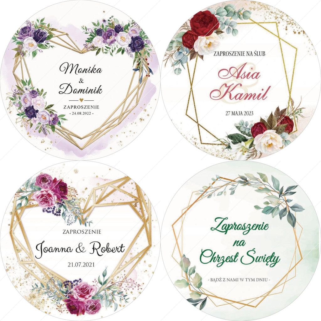 

Personalized, Custom Wedding Stickers, Invitations, Candy Favors Gift Boxes Labels, Birthday, Logo, Photo, 100 Pieces