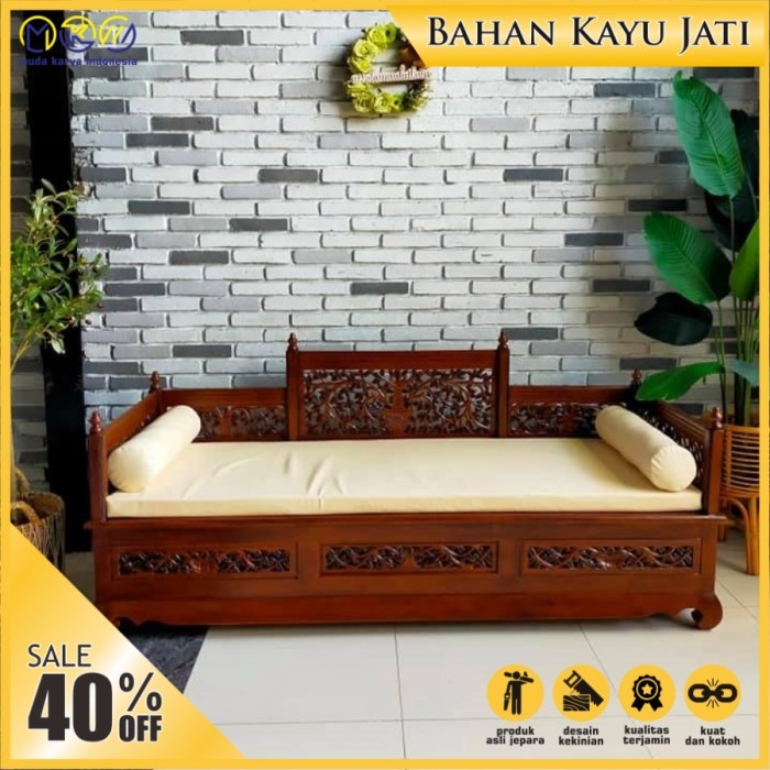 Bale Bale Minimalis Ukir Kayu Jati Model Tahiland Harga Murah