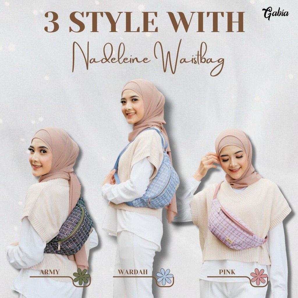 BY SHANA _ NADELEINE BAG BY GABIA / NADELINE BAG BY GABIA / NADELIENE WAISTBAG GABIA / TAS OLAHRAGA 