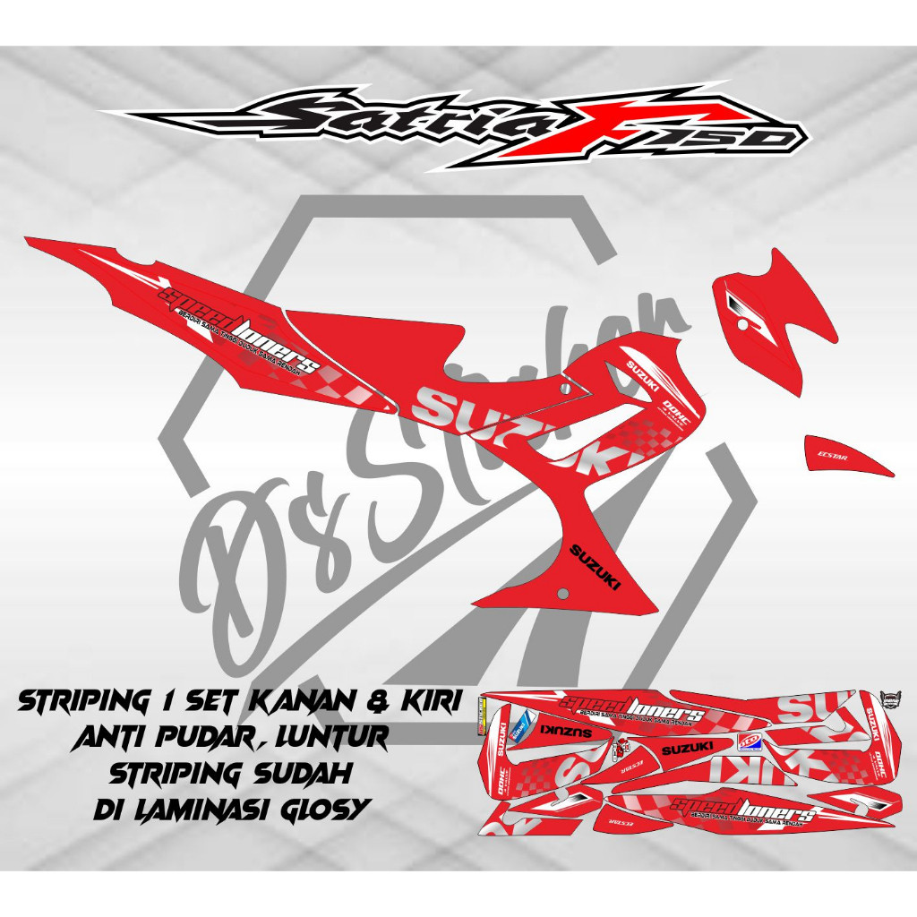 STRIPING MOTOR SATRIA FU BARONG/CBU VARIASI