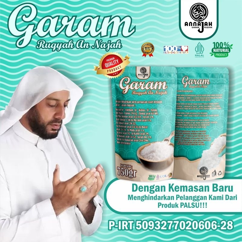 

Garam Ruqyah AnNajah Original By Mg17 Official - Meruqyah/ Menetralisir Rumah, Toko, Tempat usaha dari Energi Negatif atau Jin