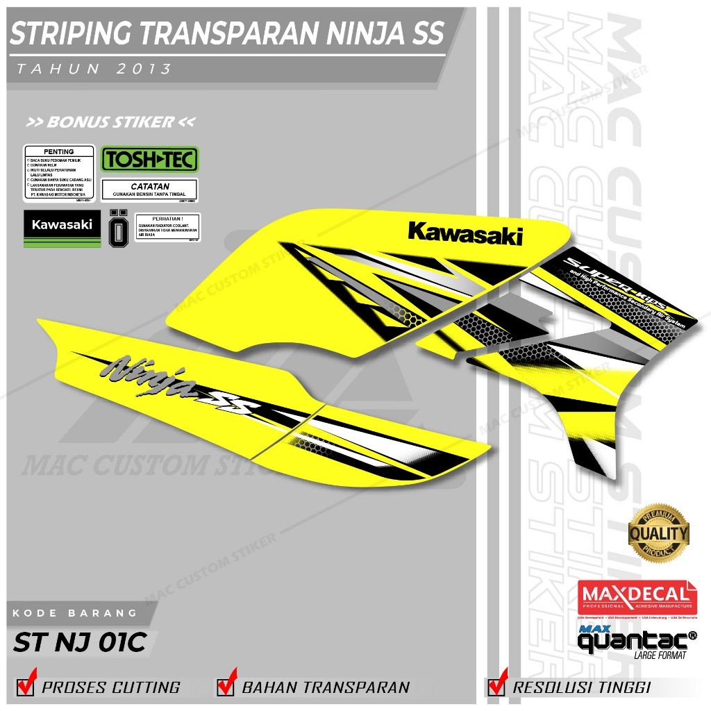 STRIPING NINJA SS VARIASI - STRIPING MAXDECAL NINJA SS