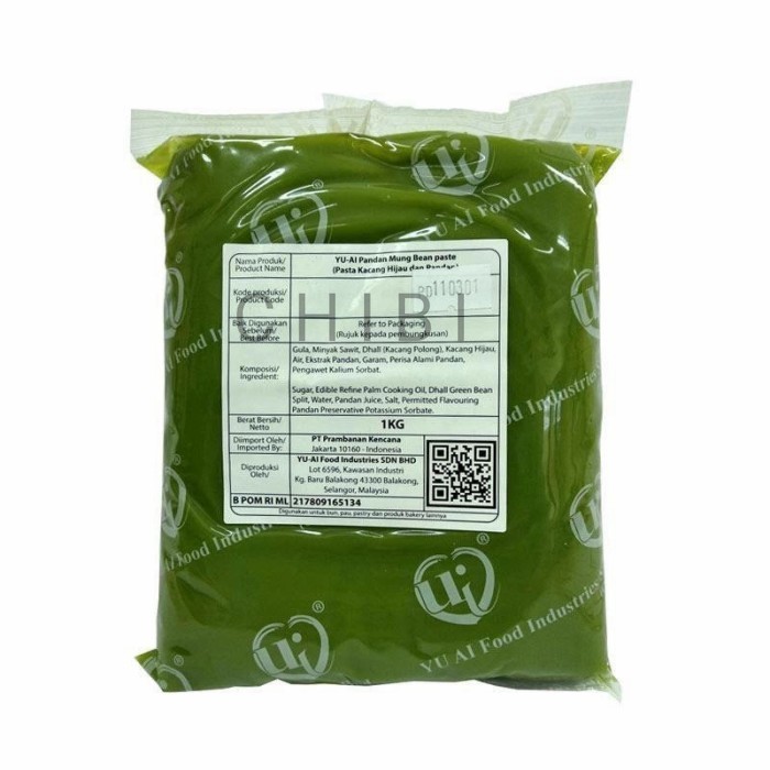 

nb YU AI - Pasta Filling Pandan 1Kg / Pandan mung bean