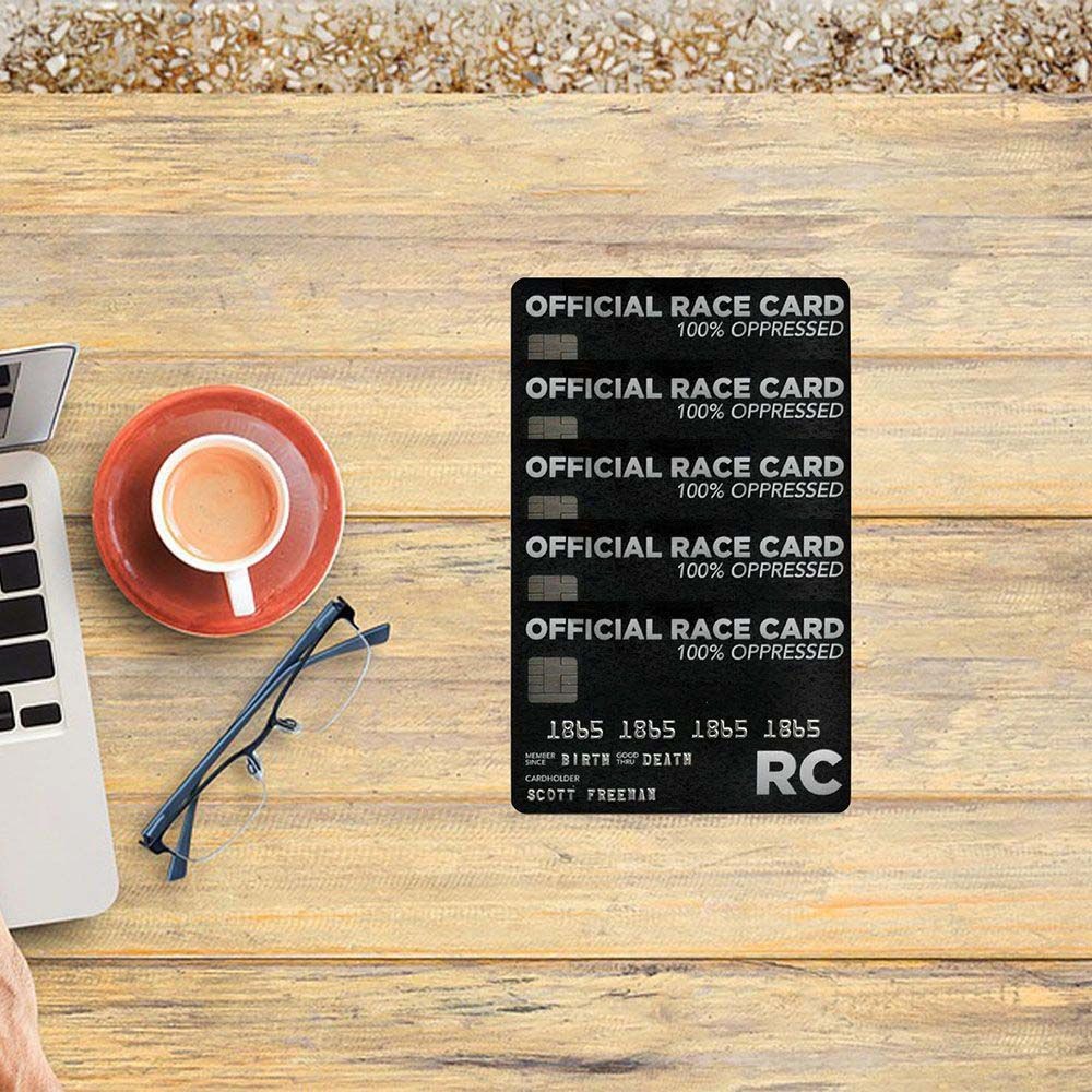 

Collectable PVC Black White Credit Card Trumps Everything Card Official Race Card Privilege Card